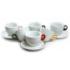 Giacinto šálky na cappuccino s farebným uškom 195 ml 6 ks