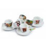 Rosa šálky na kávu DIPINTI 60 ml 6 ks