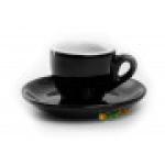 Rosa šálka espresso čierna 60 ml