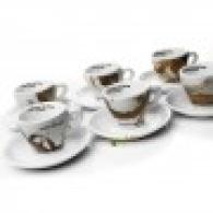 Musetti  šálky Sensi cappuccino hnedé 6 ks