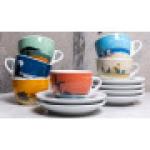 Rosa šálky na kávu NIKA 60 ml  6 ks